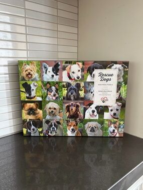 Galison Rescue Dogs 1000 piece puzzle - 1 piece missing